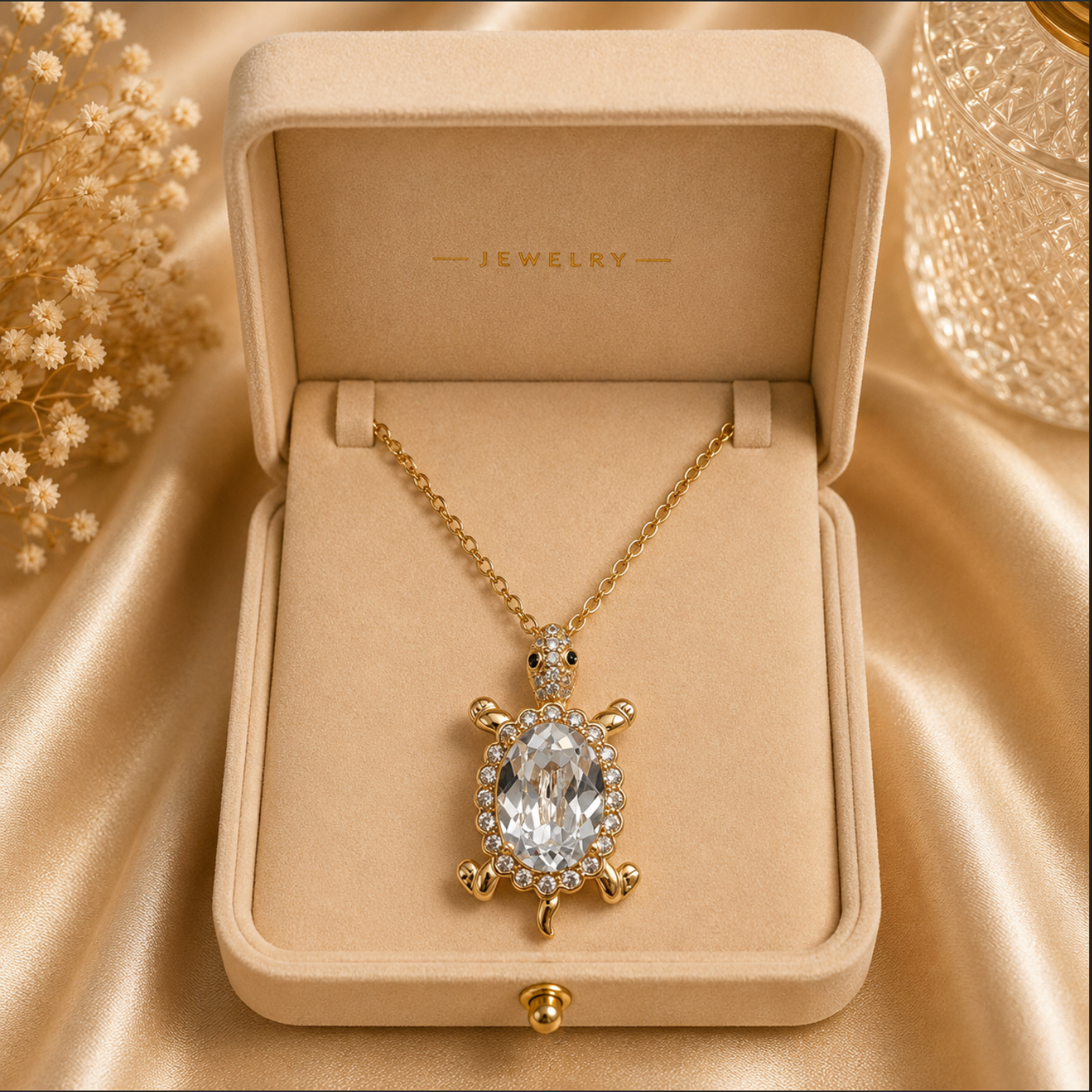 The Tori Necklace 18k Gold-Plated Tortoise