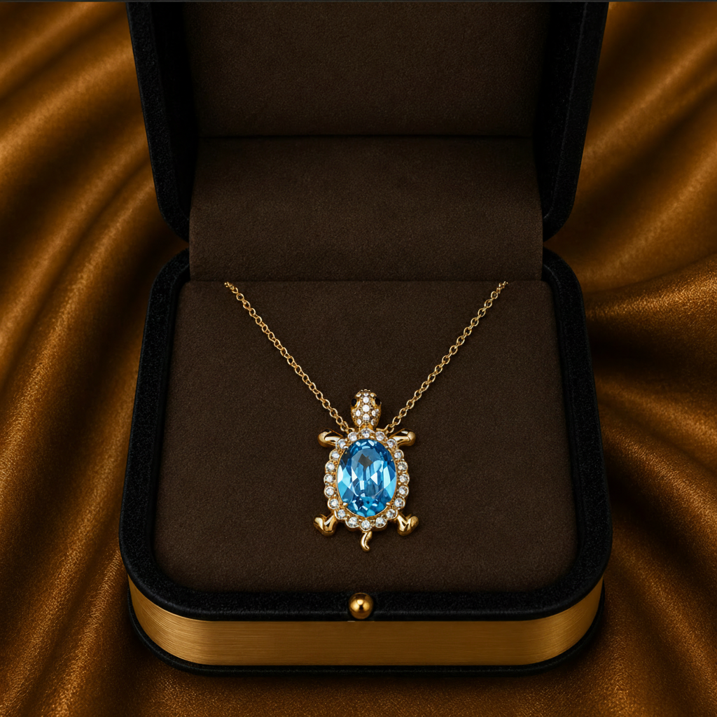 The Tori Necklace 18k Gold-Plated Tortoise