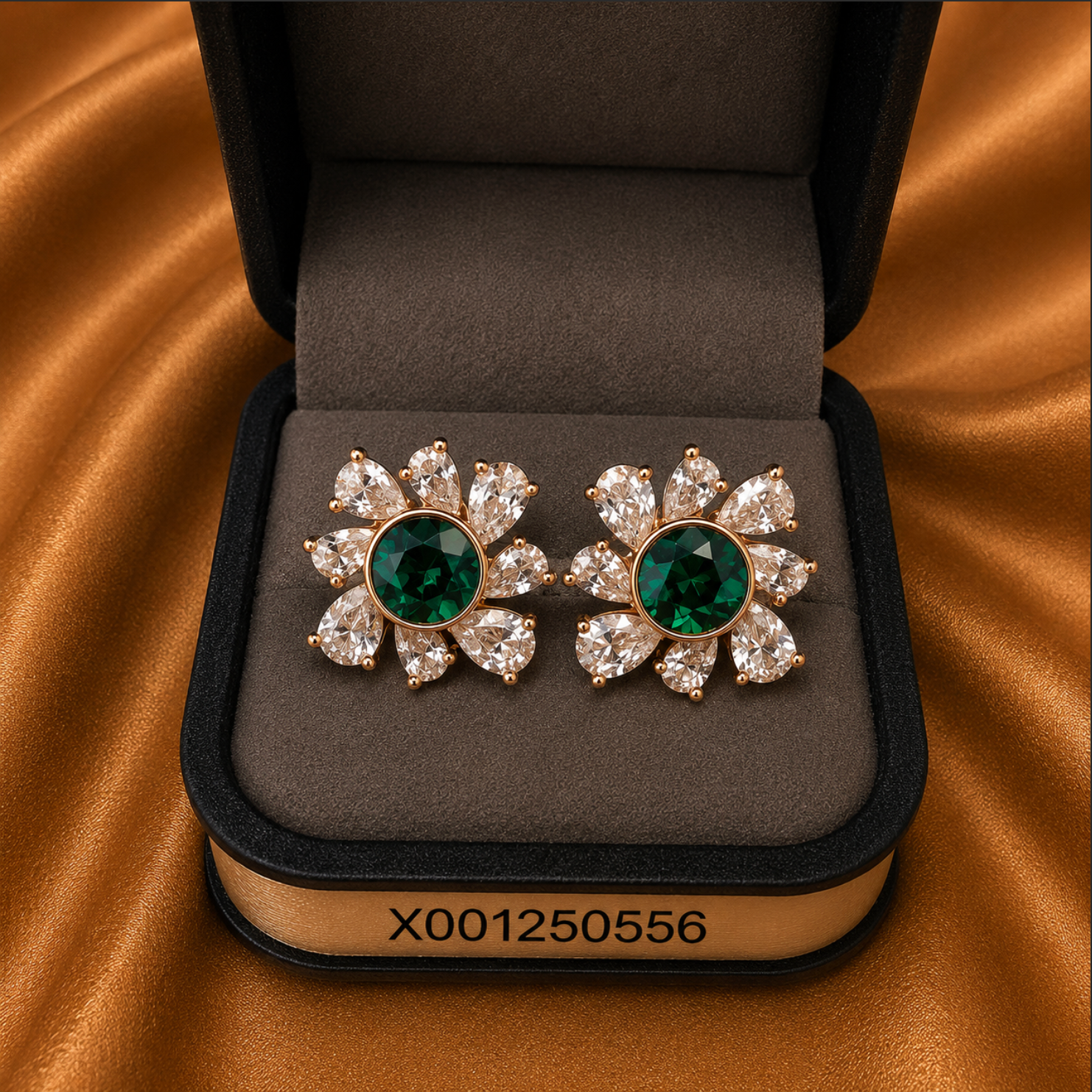 Floral Aurora Earrings – 18k Gold Plated