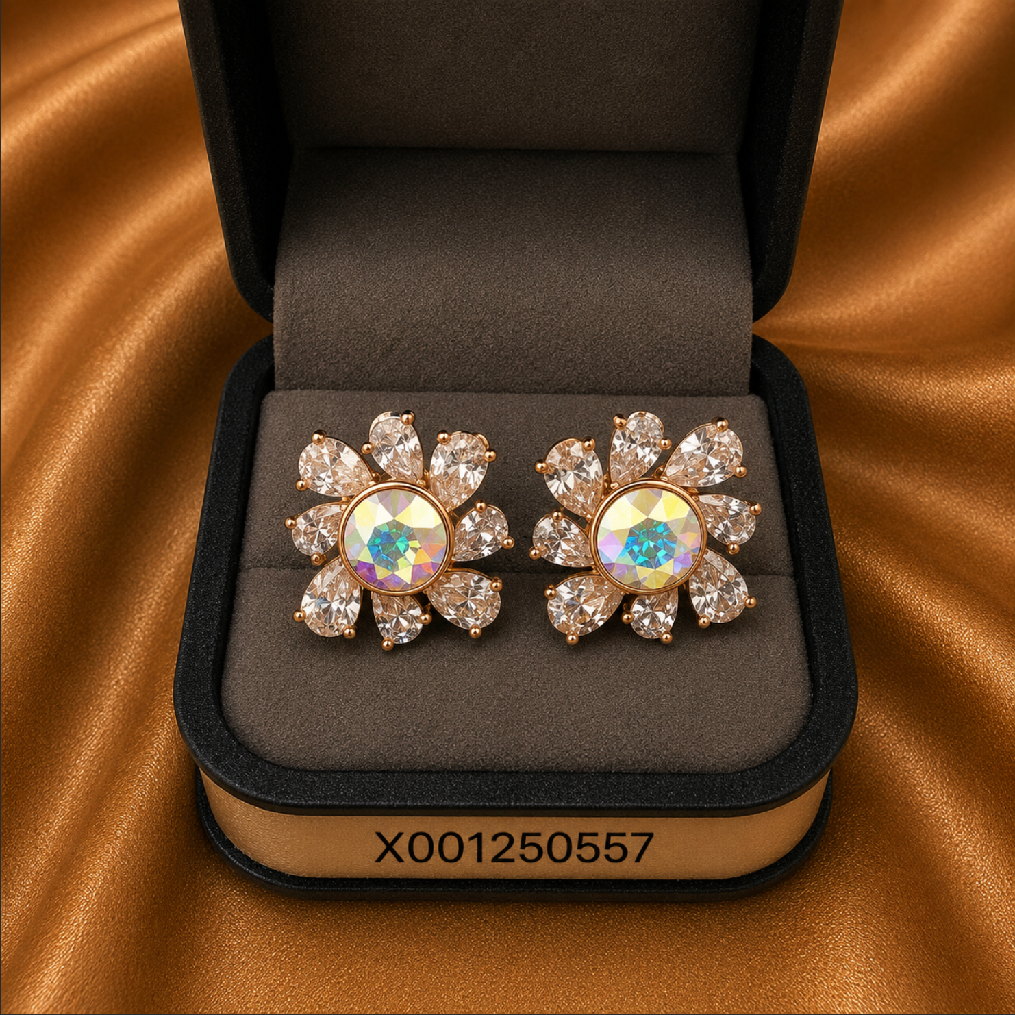 Floral Aurora Earrings – 18k Gold Plated