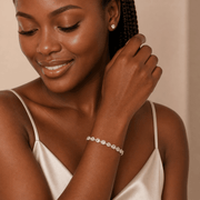 The Elise Bracelet – Rhodium Plated