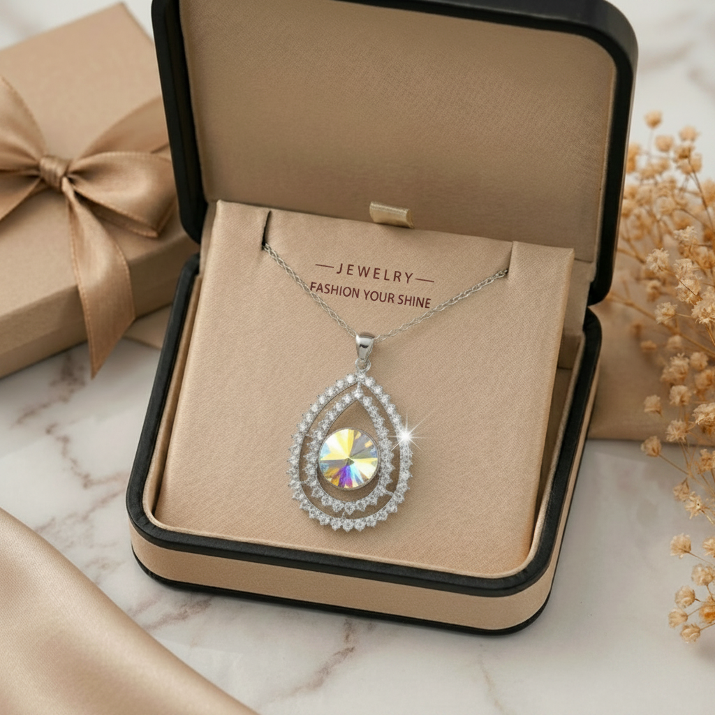 The Remi Necklace – Rhodium Plated