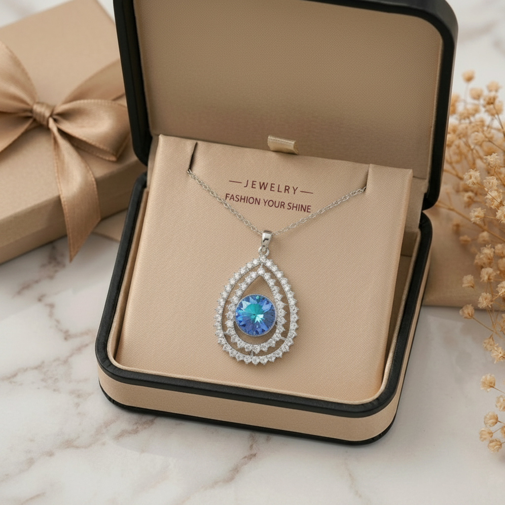 The Remi Necklace – Rhodium Plated