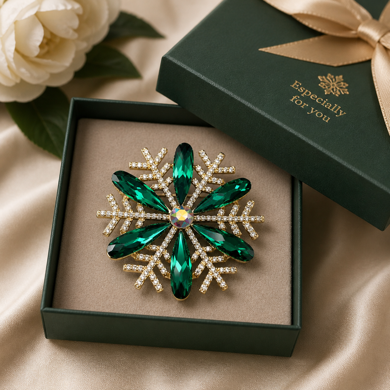 The Flora Brooch – 14k Gold Plated