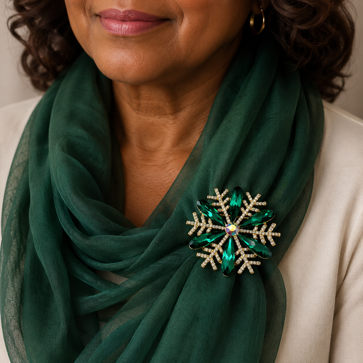 The Flora Brooch – 14k Gold Plated