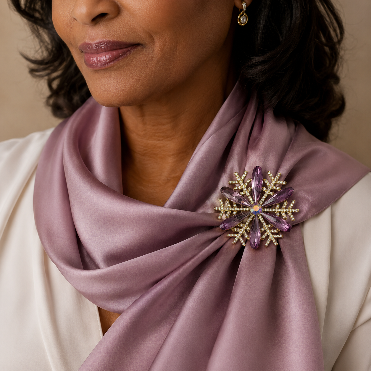 The Flora Brooch – 14k Gold Plated
