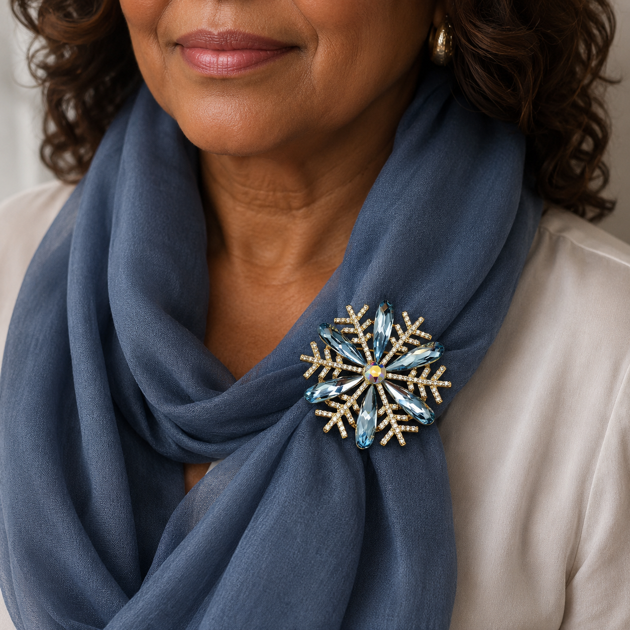 The Flora Brooch – 14k Gold Plated