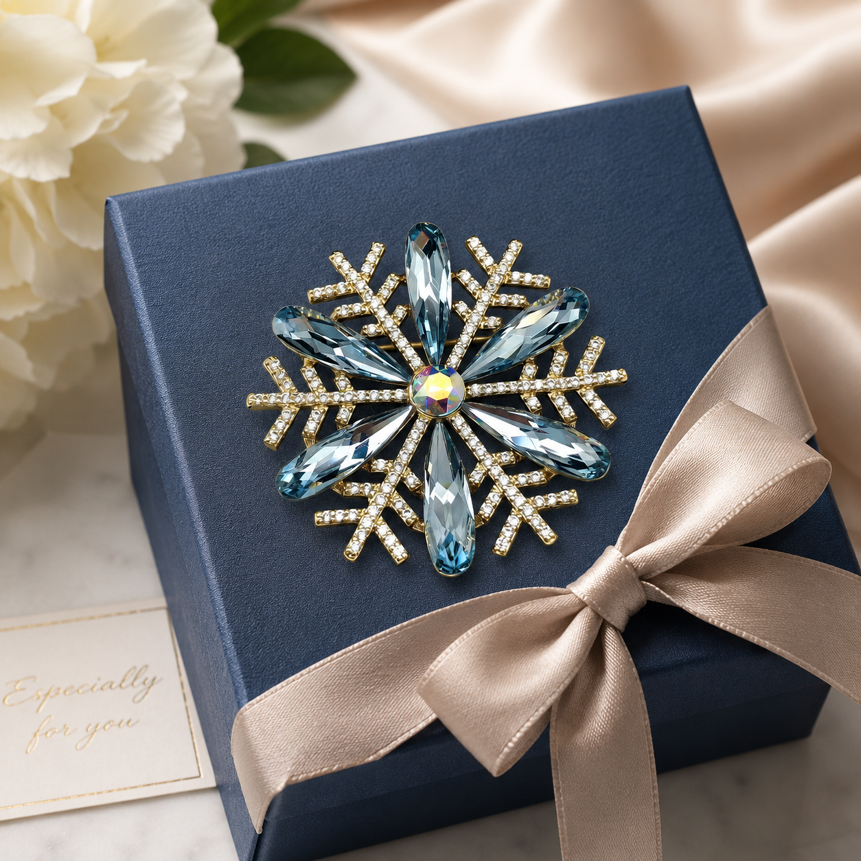 The Flora Brooch – 14k Gold Plated