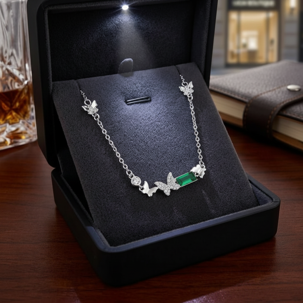 The Vivienne Necklace – Rhodium Plated