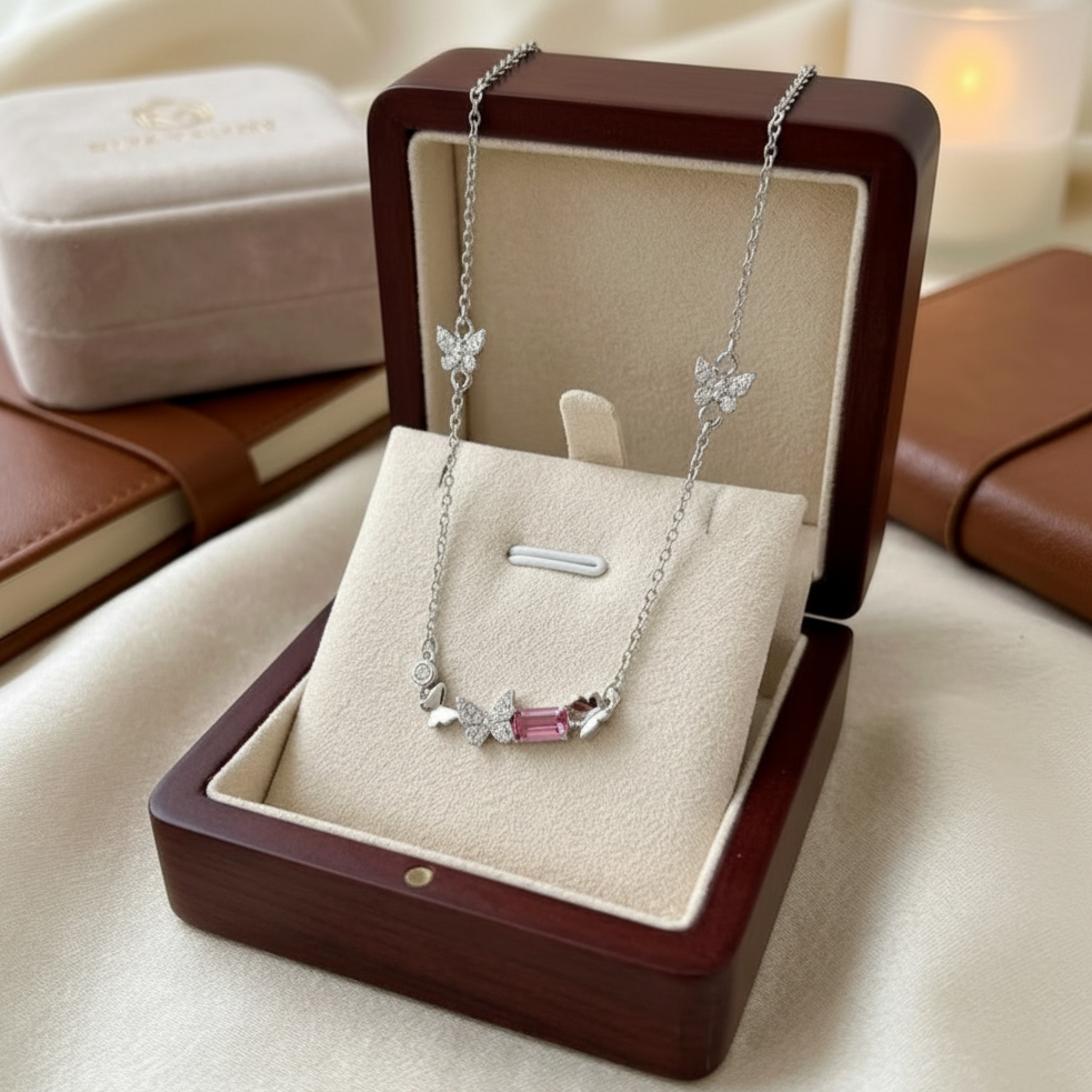 The Vivienne Necklace – Rhodium Plated