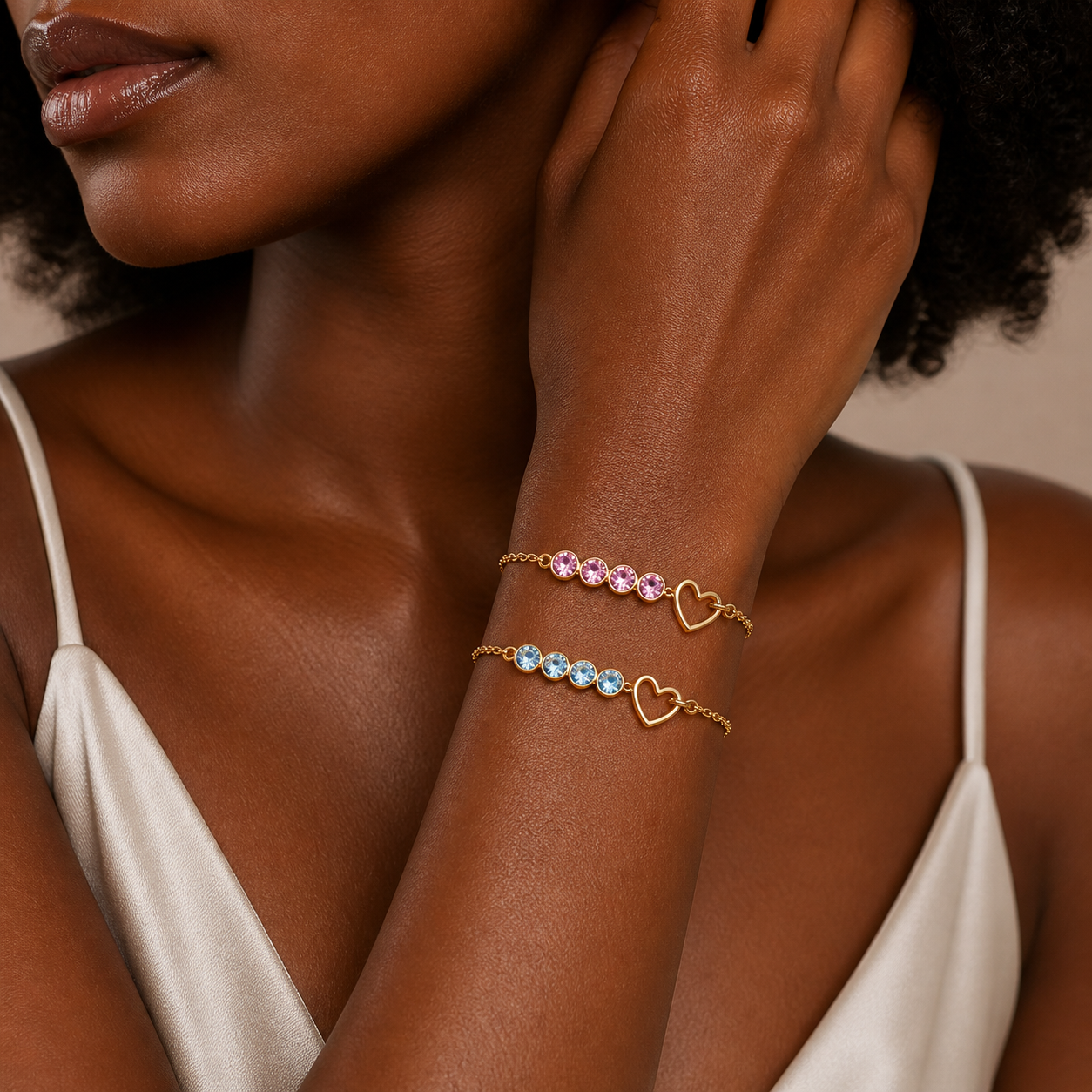 The Katie Bracelet – 18k Gold Plated - model