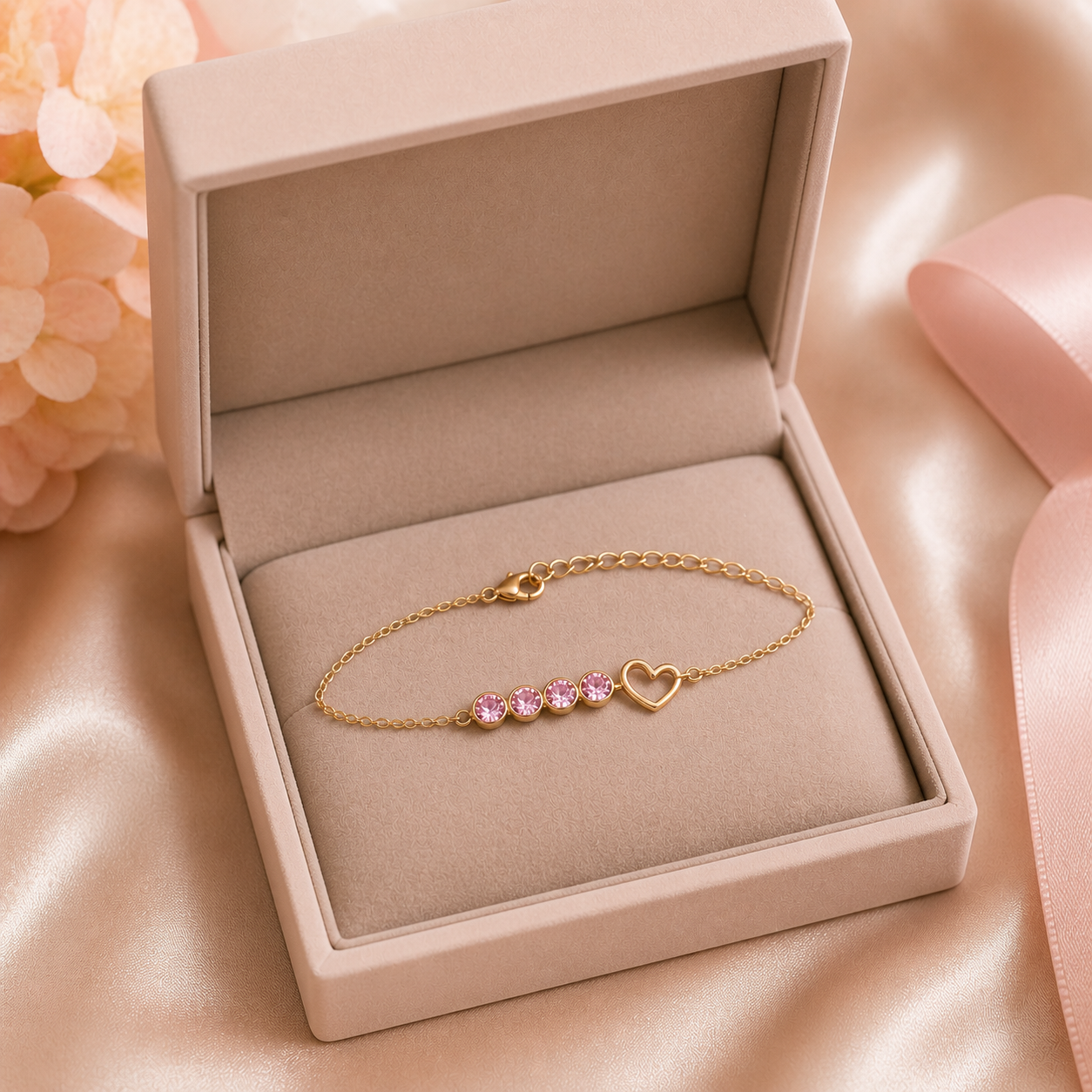 The Katie Bracelet – 18k Gold Plated - box