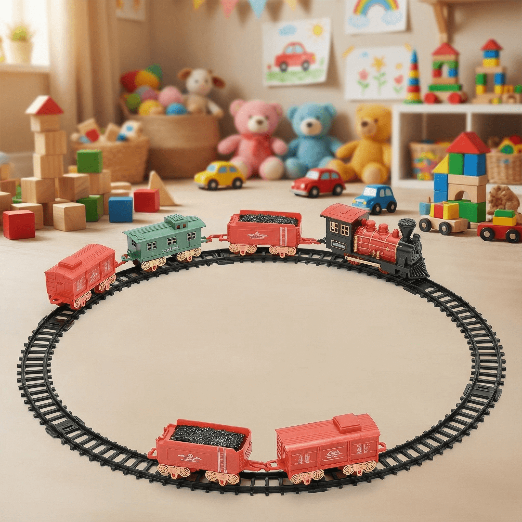Christmas Classic Train Set – Battery Operated (14-Piece Track Set)