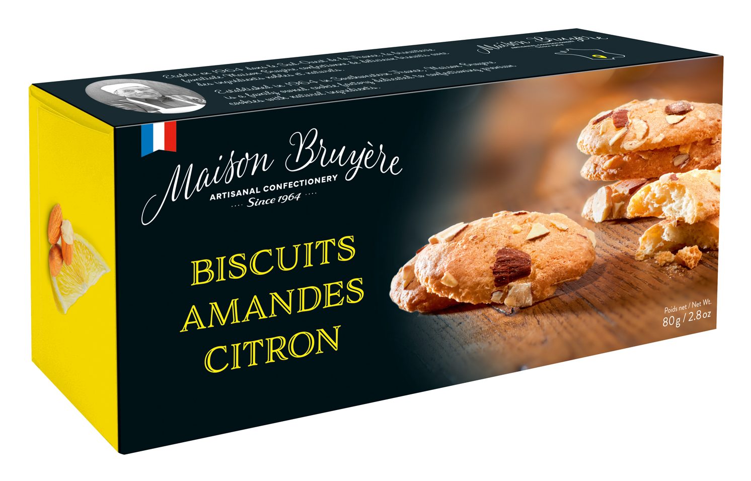 Maison Bruyère Almond & Lemon Crisp Biscuits
