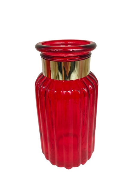 Red Glass Vase