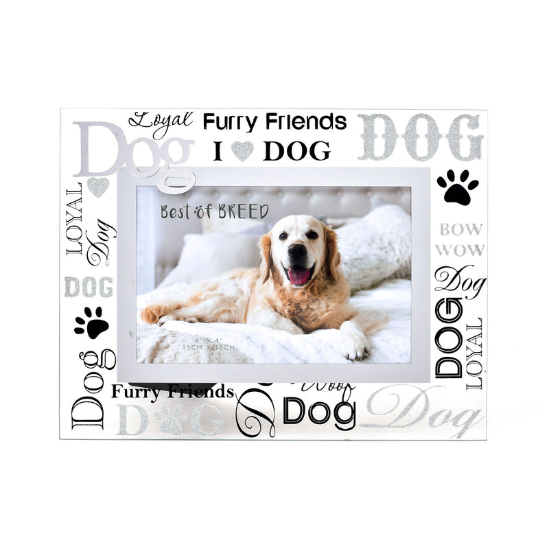 Best Of Breed Glass Dog Photo Frame - 4"x6"