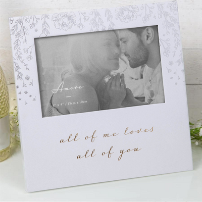 Amore Photo Frame Loves All Of You 6" X 4"