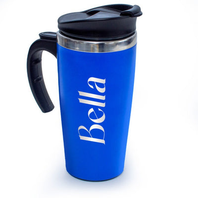 Personalised Blue Thermos Mug