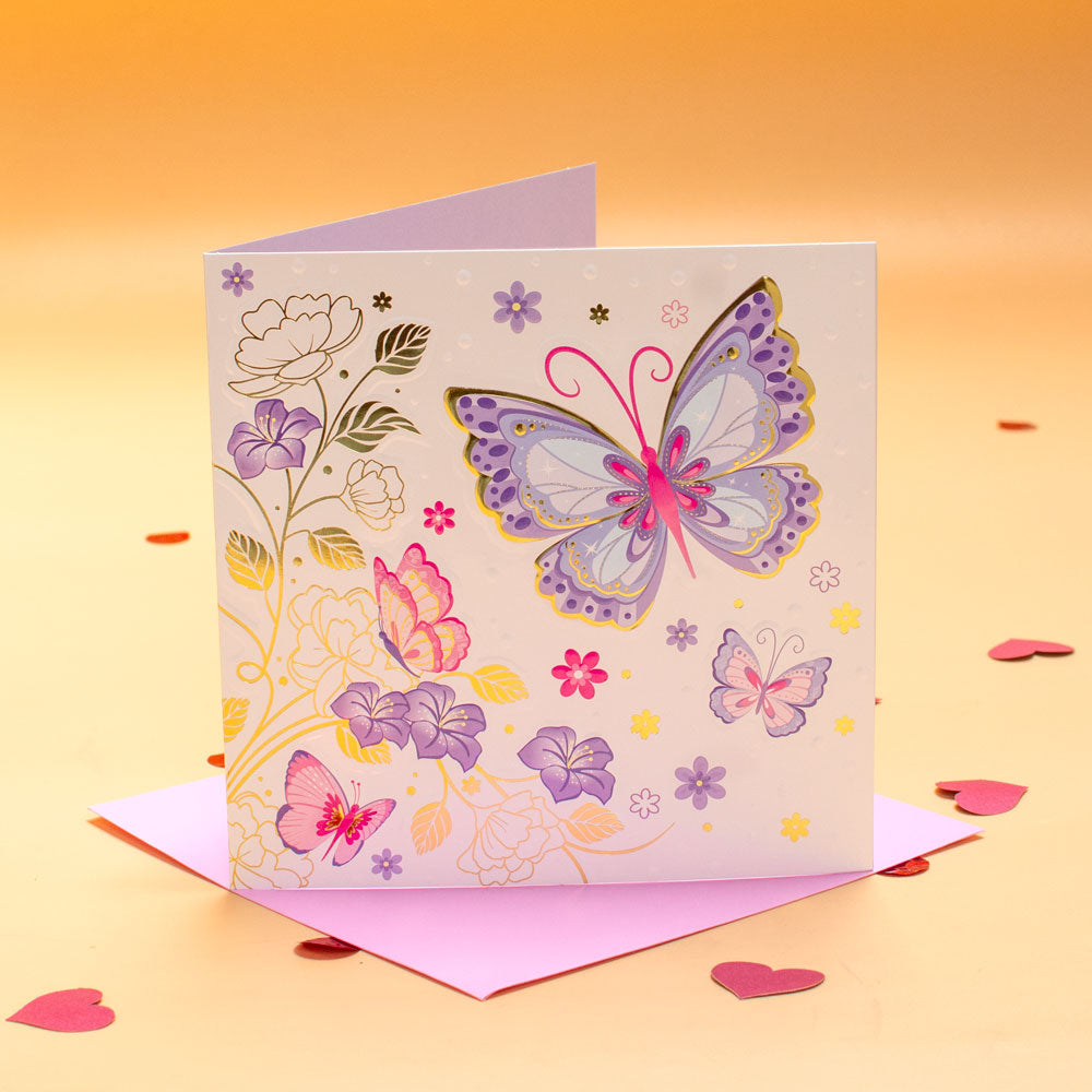 Lace Butterflies Card