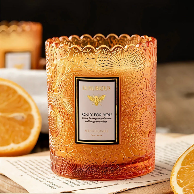 Mean Aromatherapy Japanese Persimmon Scented Candle - 200g