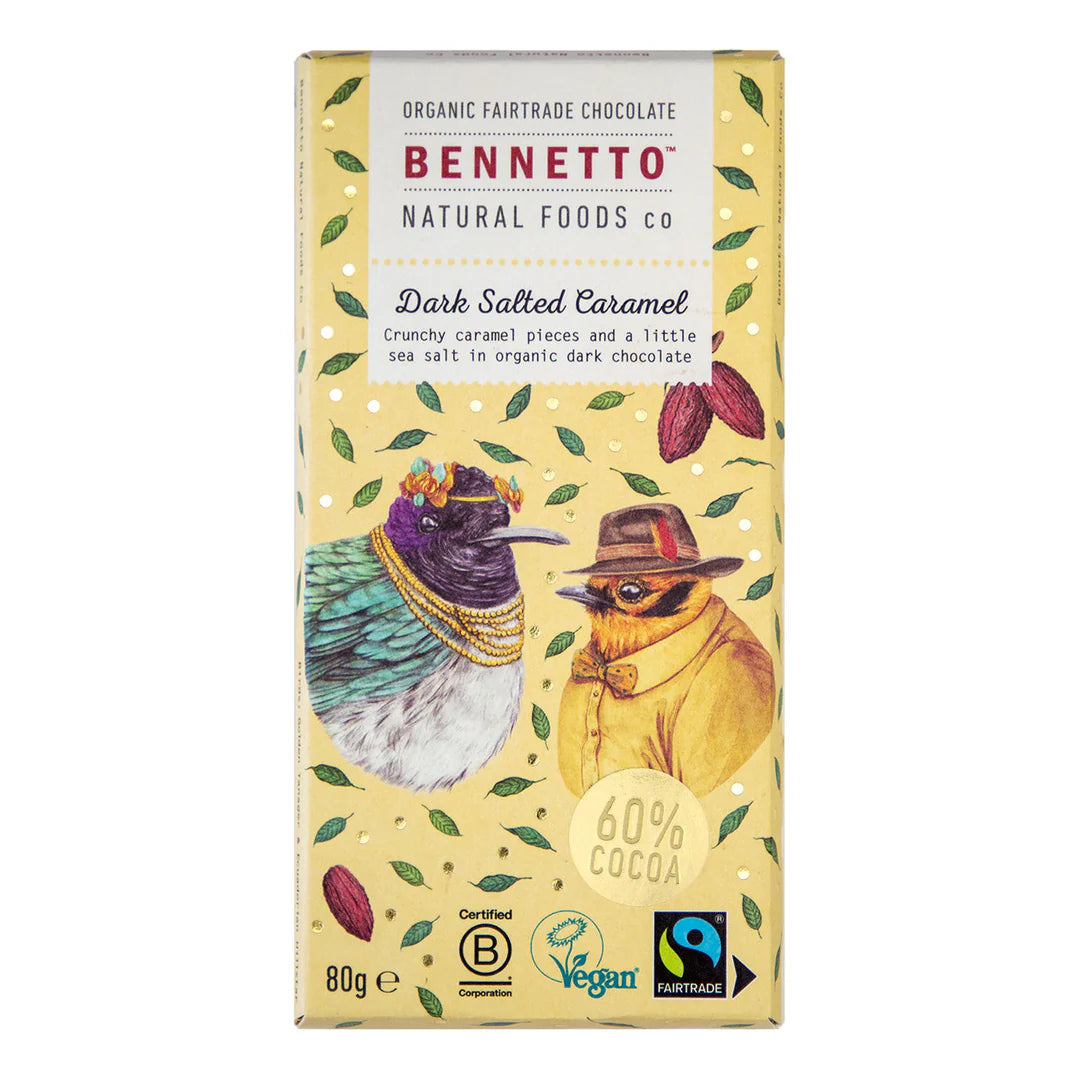 Bennetto Organic Dark Chocolate with Salted Caramel