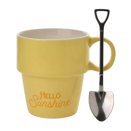 Country Living Gardener's Mug - Yellow "Hello Sunshine"