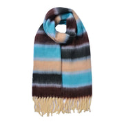 Cosy Striped Color Block Scarf