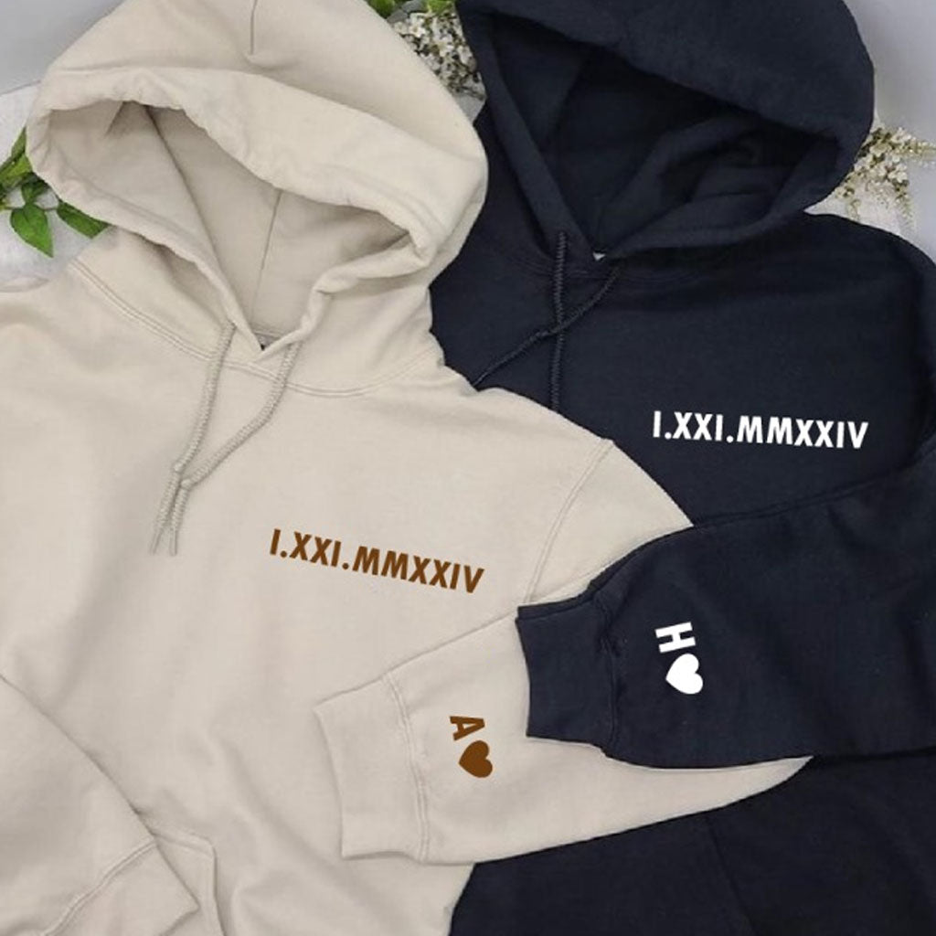 Personalised Couples Hoodie Set