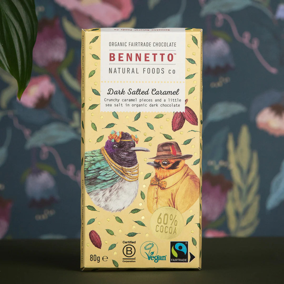 Bennetto Organic Dark Chocolate with Salted Caramel
