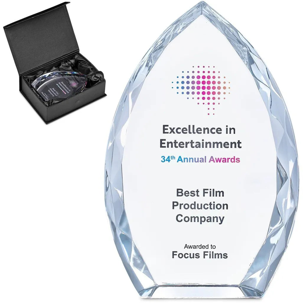 Altitude Crystal 6.1" Optical Glass Recognition Award – Transparent Prism T