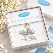Me to You soul sister bracelet in white gift box