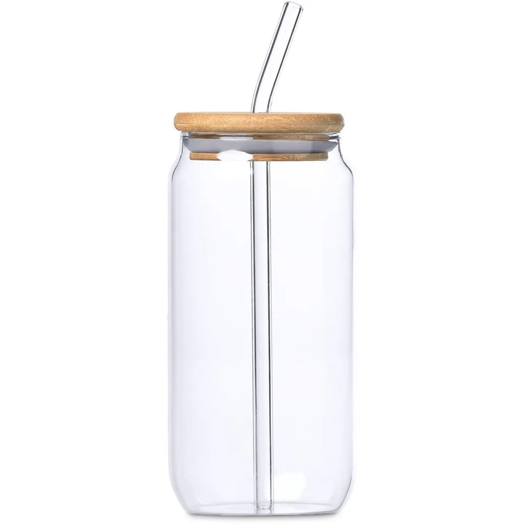 Okiyo Natsu Glass & Bamboo Tumbler & Straw - 500ml