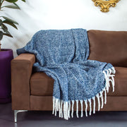 The Serenity Herringbone Throw Blanket