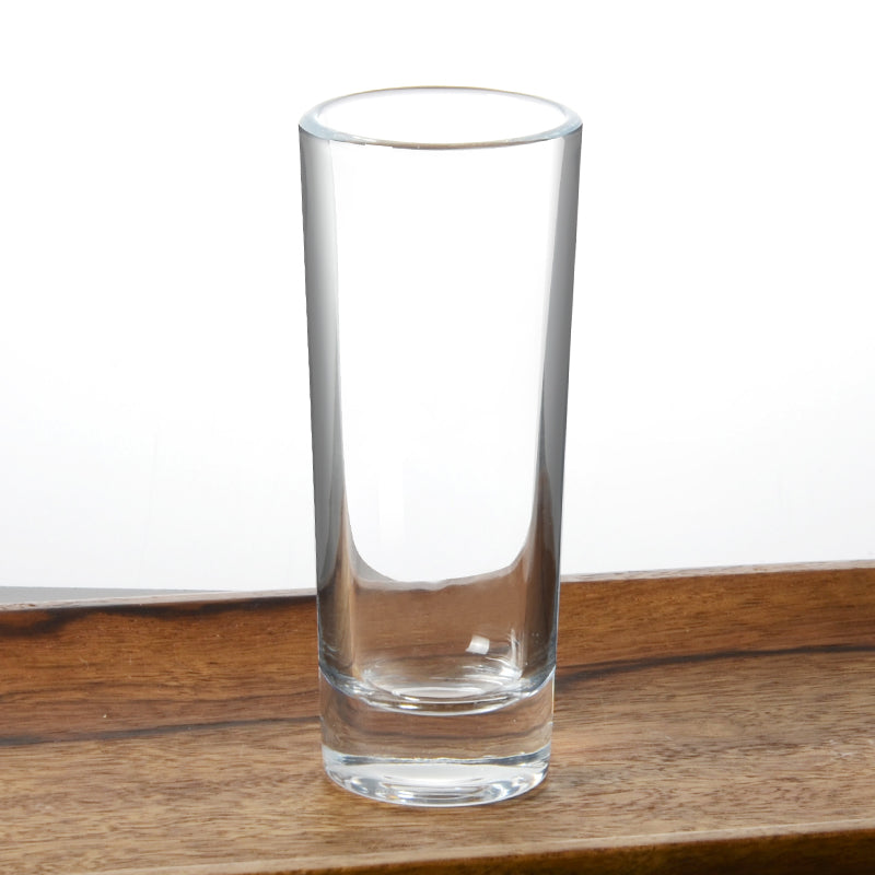 Close-up showing the clear glass finish