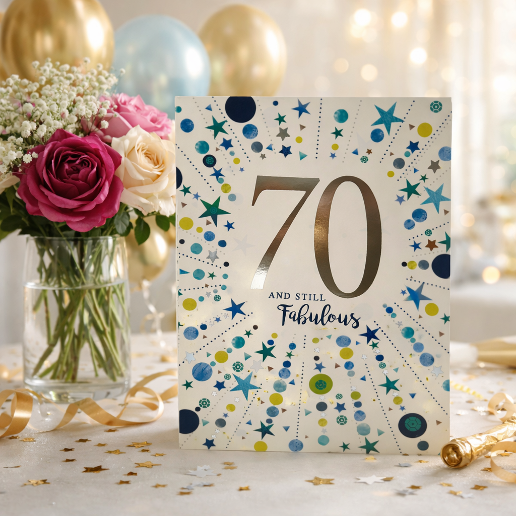 70 Today – Have a Wonderful Day Celebration Card