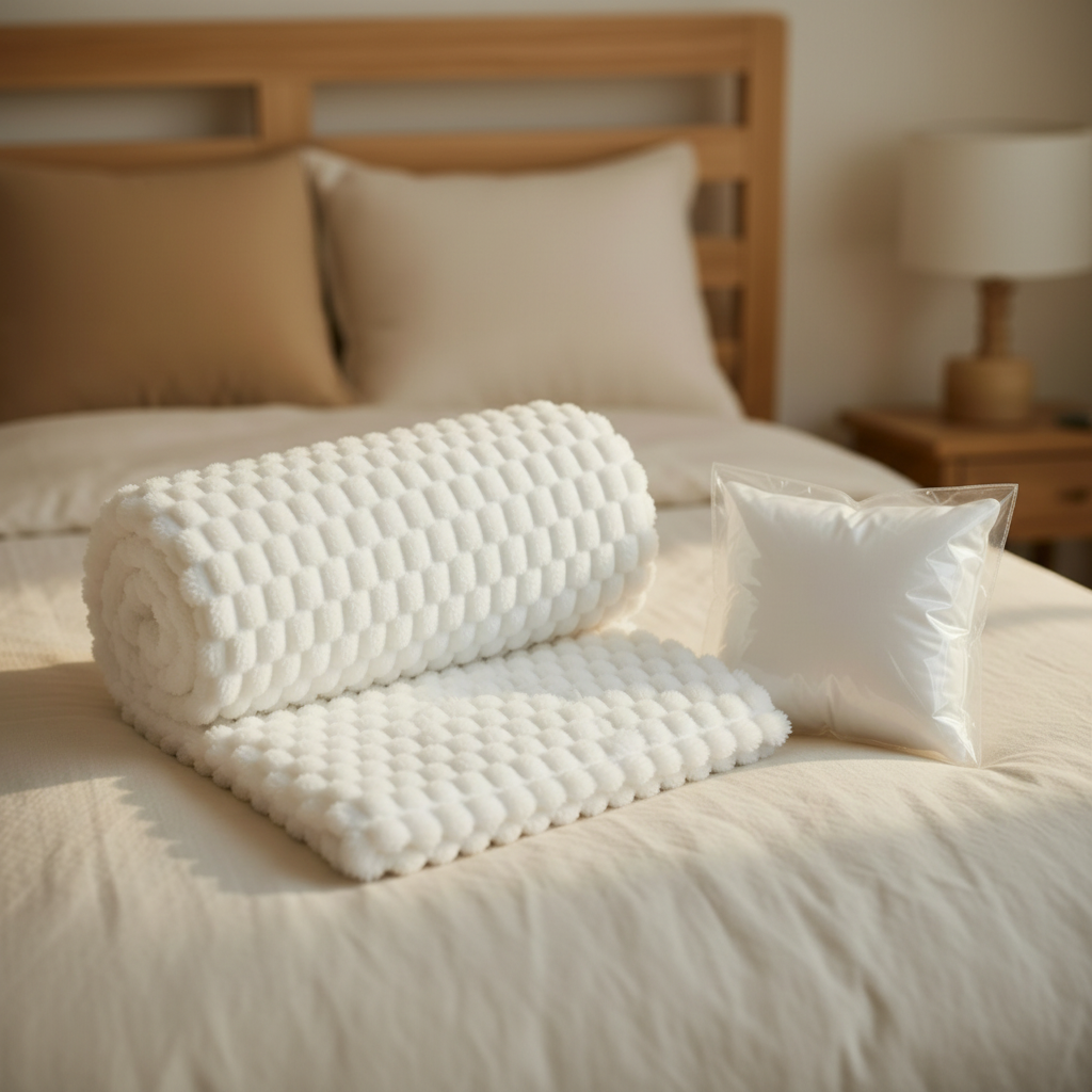 Serendipio Cozy Cloud Fleece Blanket – Ultra-Soft 3D Jacquard Throw 160×150cm