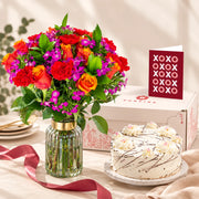 October Babies Gift of the Month – Choco berry Cream Cake 1 kg & Mixed Bouquet