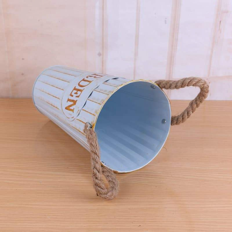 Tin Flower Tube LH001S - Blue