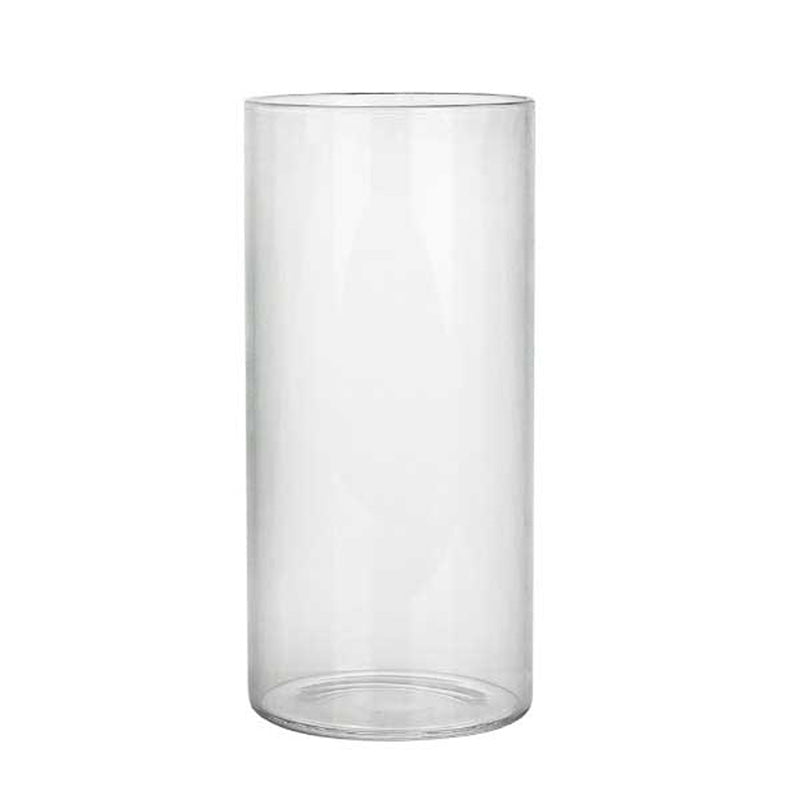 Straight Transparent Glass Vase