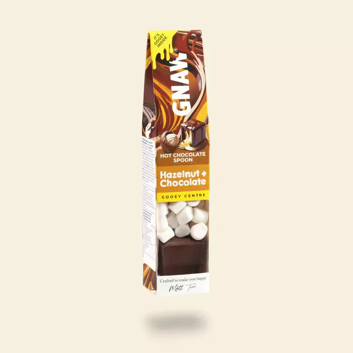Gnaw Milk Hazelnut Gooey Hot Choc Spoon with Mallows – 40 g