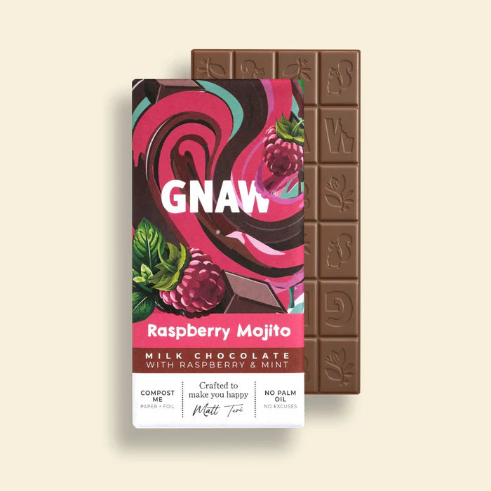 Gnaw Raspberry Mojito Milk Chocolate