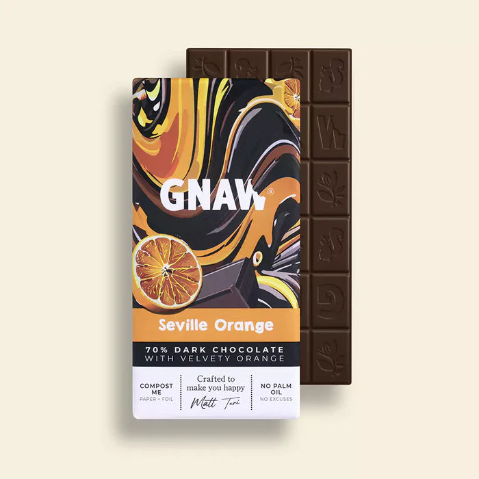 Gnaw Seville 70% Dark Orange Chocolate