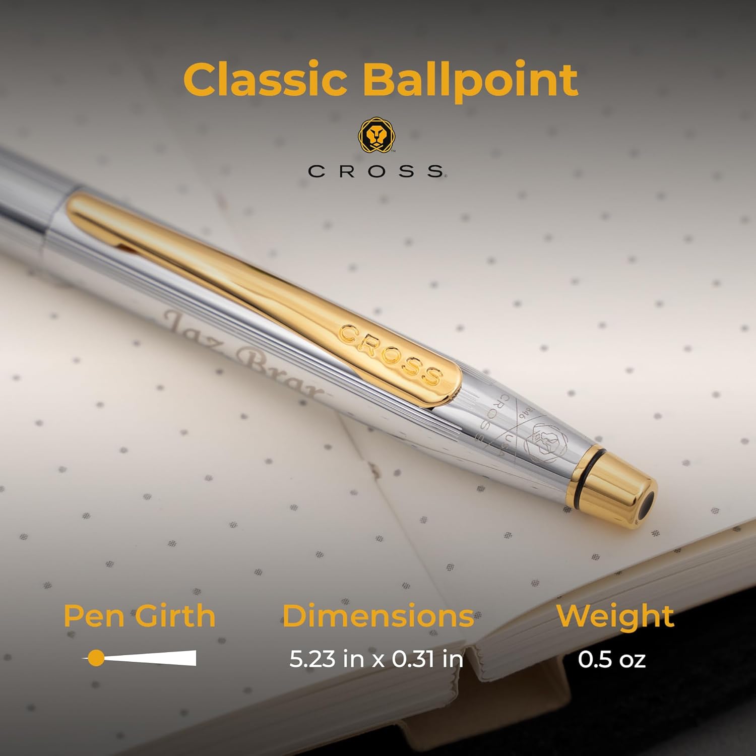 Cross Classic Century® Medalist® Chrome & 23KT Gold Ballpoint Pen