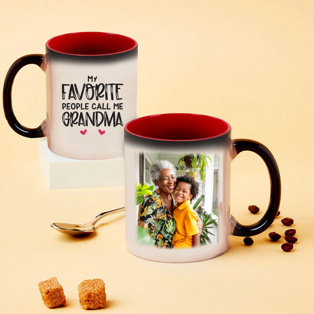 Personalised Grandparent's Photo Upload Magic Mug
