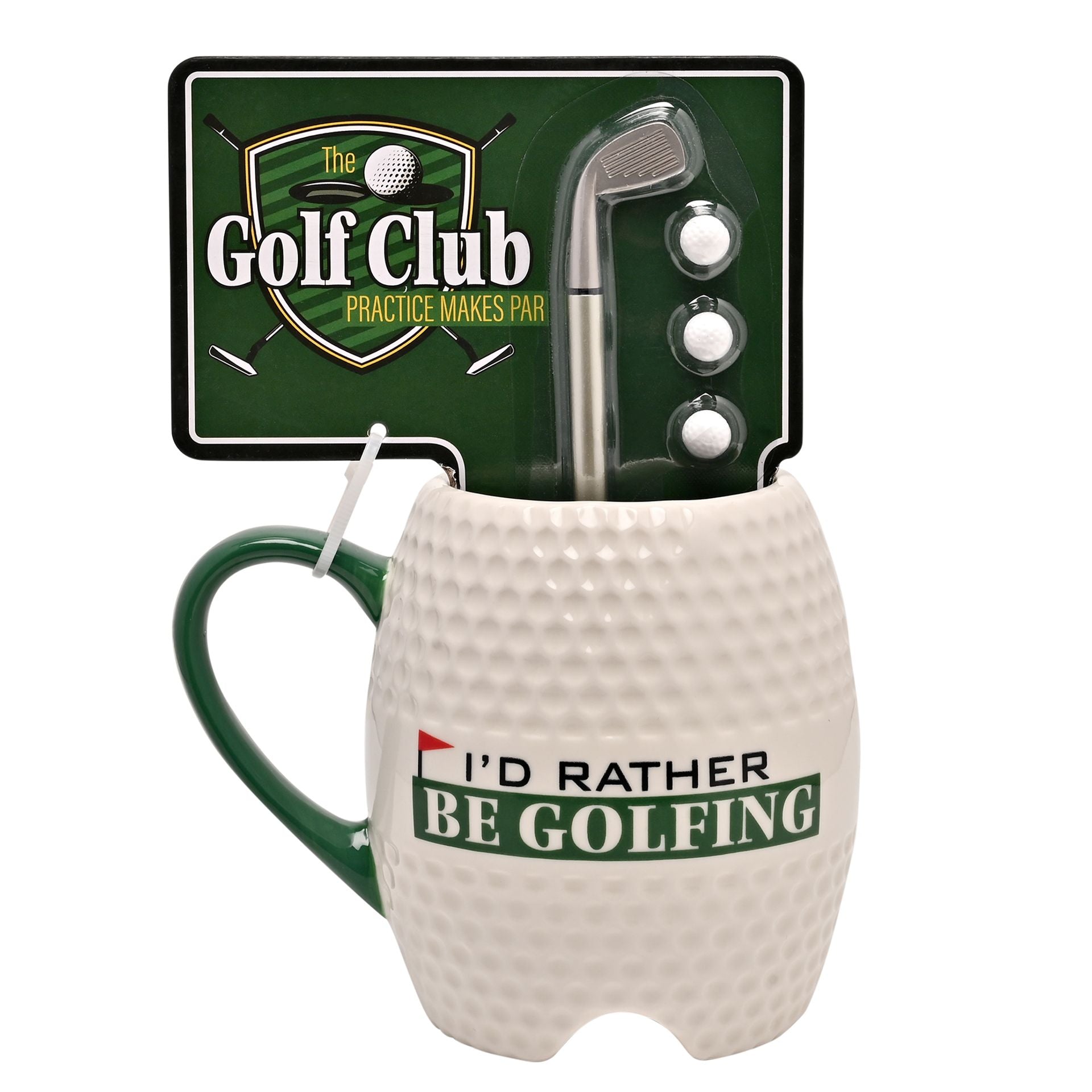 Harvey Makin Golf Ball Mug & Putter Pen Set "Rather Be Golfing'