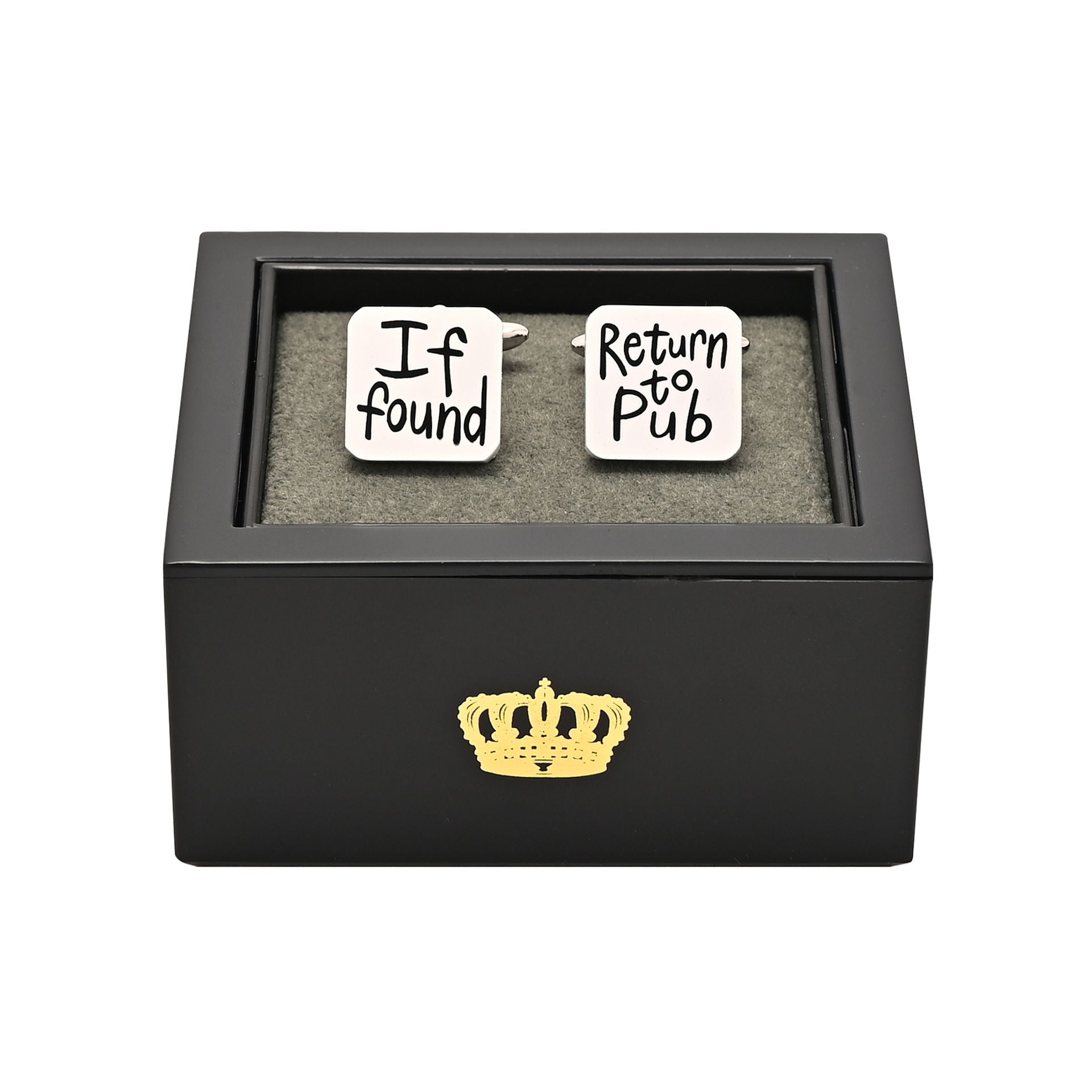 Harvey Makin If Found Return To Pub Cufflinks