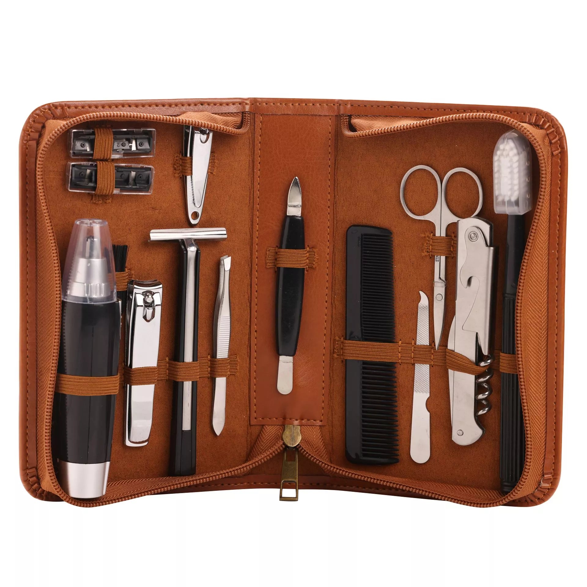 Harvey Makin 12pc Grooming Travel Set – Tan