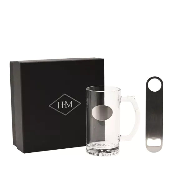 Harvey Makin Tankard and Bottle Opener Set – Clear