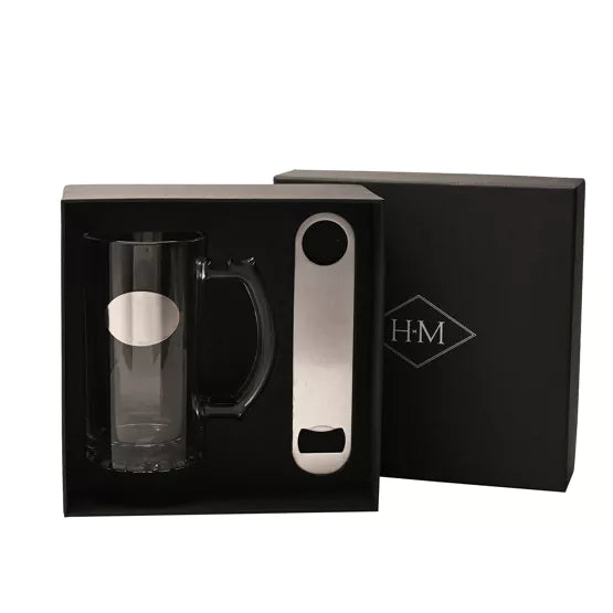 Harvey Makin Tankard and Bottle Opener Set – Clear
