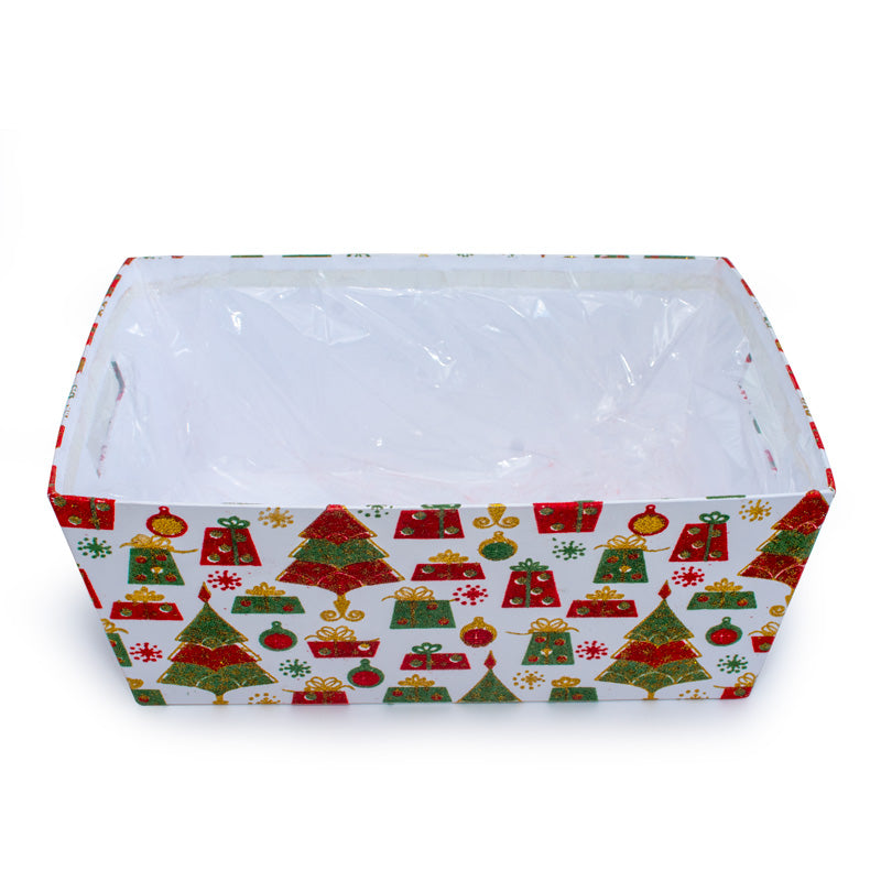 Tray with handles Christmas Wreath design
